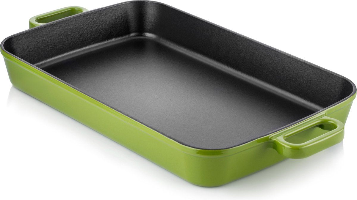 Silver Ovenschaal - 22 x 30 cm - 2.65 liter - Gietijzer - 4 Lagen emaille coating