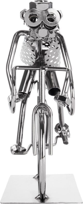 Fietsfiguren, decoratie, miniatuur, metalen fietsmodeldecoratie, ijzeren kunst fiets, metaal, vintage model voor kantoor, bureau, thuis, leren