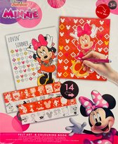 Disney Junior - Kleurboek met vilt - ''Minnie'' - Knutselen voor meisjes - Knutselen voor jongens - Vilt kleurboek, 28 kleurplaten van Minnie