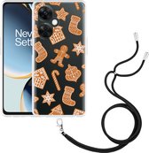 Cazy Hoesje met koord geschikt voor OnePlus Nord CE 3 Lite 5G Christmas Cookies
