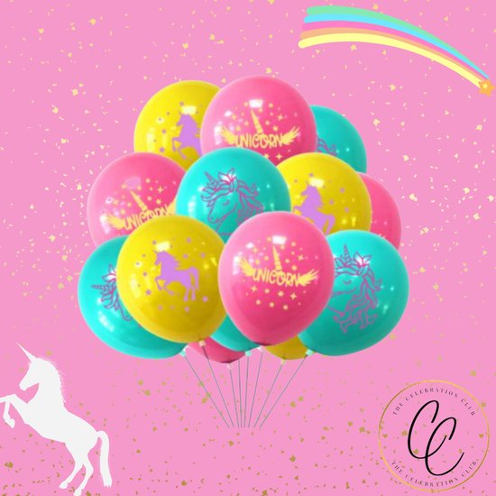 Ballonnen - Unicorn - eenhoorn - kinderfeestje - partijtje - feest - set van 6