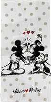 Serviette de plage Minnie Mouse - 140 x 70 cm. - Serviette Minnie et Mickey - séchage rapide