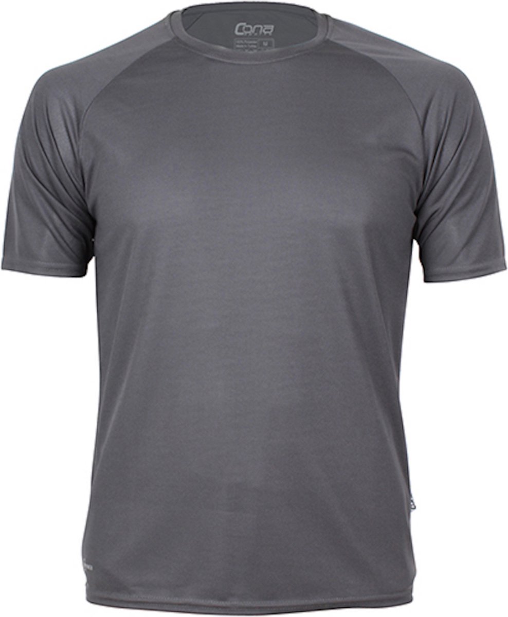 Herensportshirt 'Tech Tee' met korte mouwen Antraciet - 3XL