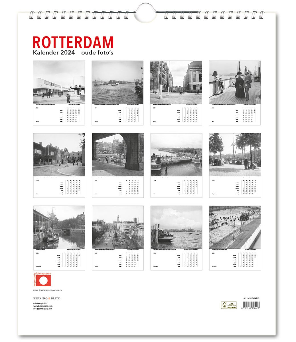 Bekking & Blitz Rotterdam in de 20e eeuw Kalender 2024