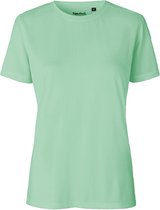 Bol.com Damessportshirt 'Performance' met korte mouwen Dusty Mint - XL aanbieding