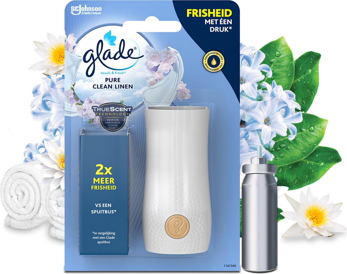 Recharge désodorisant Touch & Fresh senteur marine, Glade by Brise (10 ml)