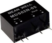 Mean Well MDS02L-15 DC/DC-convertermodule 133 mA 2 W Aantal uitgangen: 1 x