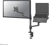 Neomounts DS20-425BL2 full motion monitor/laptop bureausteun voor 17-27" screens and 11,6-17,3" laptops - zwart