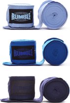 Bandage Boksen Rumble 3 Paar - 4 Meter - Baby Blauw/Blauw/Navy