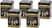 Boîte à thé - Boîte de conservation - Boîte à herbes - Black Jap - 50 grammes - 5 pièces