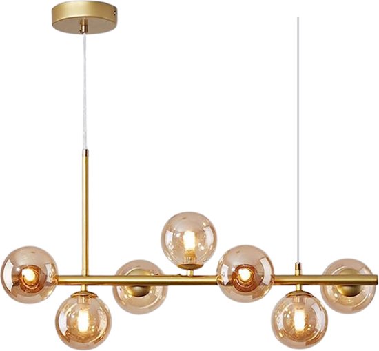 SensaHome MD85980-7 Eettafel Lamp - Glazen Hanglamp - Eetkamer Lamp ...