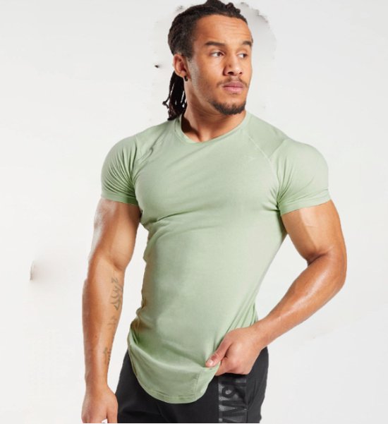 Gymshark Bold Muscle T-shirt Homme, Vert, Taille S
