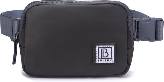 Brisby - Heuptas - Waistbag - Buideltasje - Festivaltas -1L - Grijs