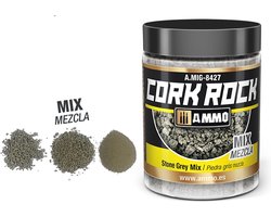 AMMO by Mig Jimenez Modelbouwdecoratie - MIG 8427 Cork Rock Stone Grey - Mix - Terraform - 100ml Effecten potje