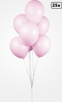 25x Ballon de Luxe rose pastel 30cm - biodégradable - Festival party fête anniversaire pays thème air hélium