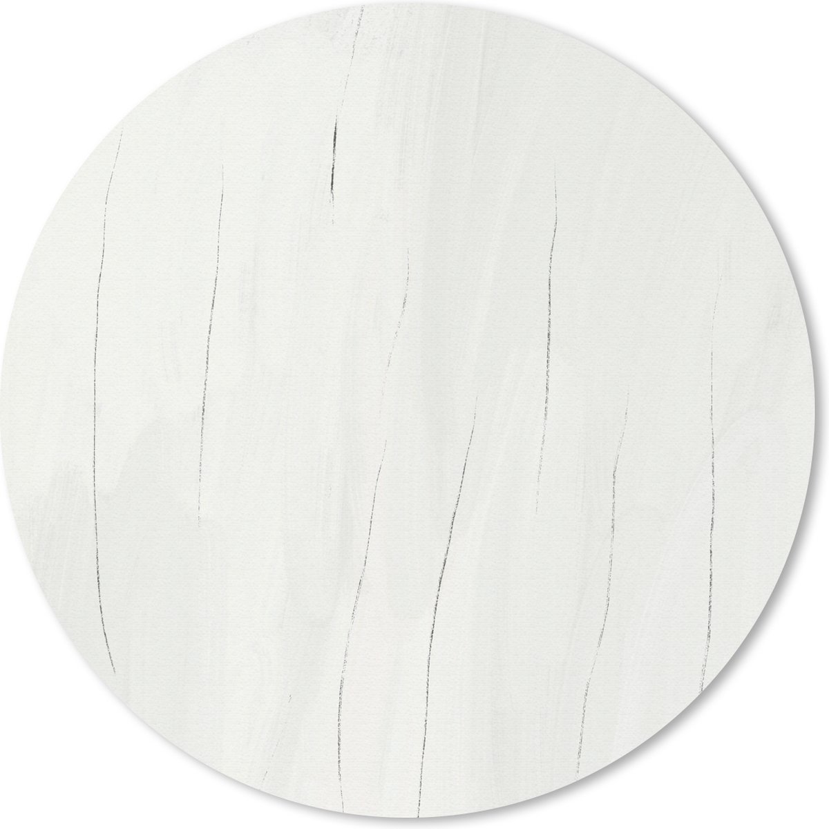 Muismat rond 20x20 cm - Mousepad Taupe - Strepen - Zwart - Abstract - Ronde muismatten