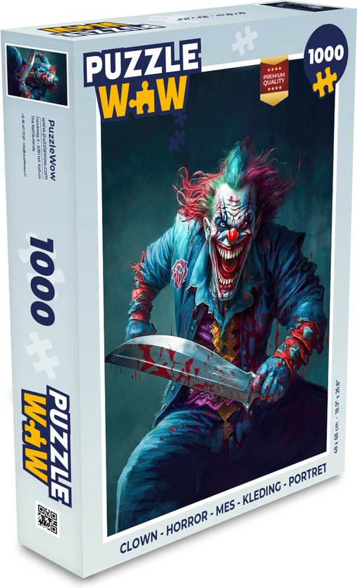 Clown met dwarsfluit. Een beeldje van meerkleurig porselein. Onderaan