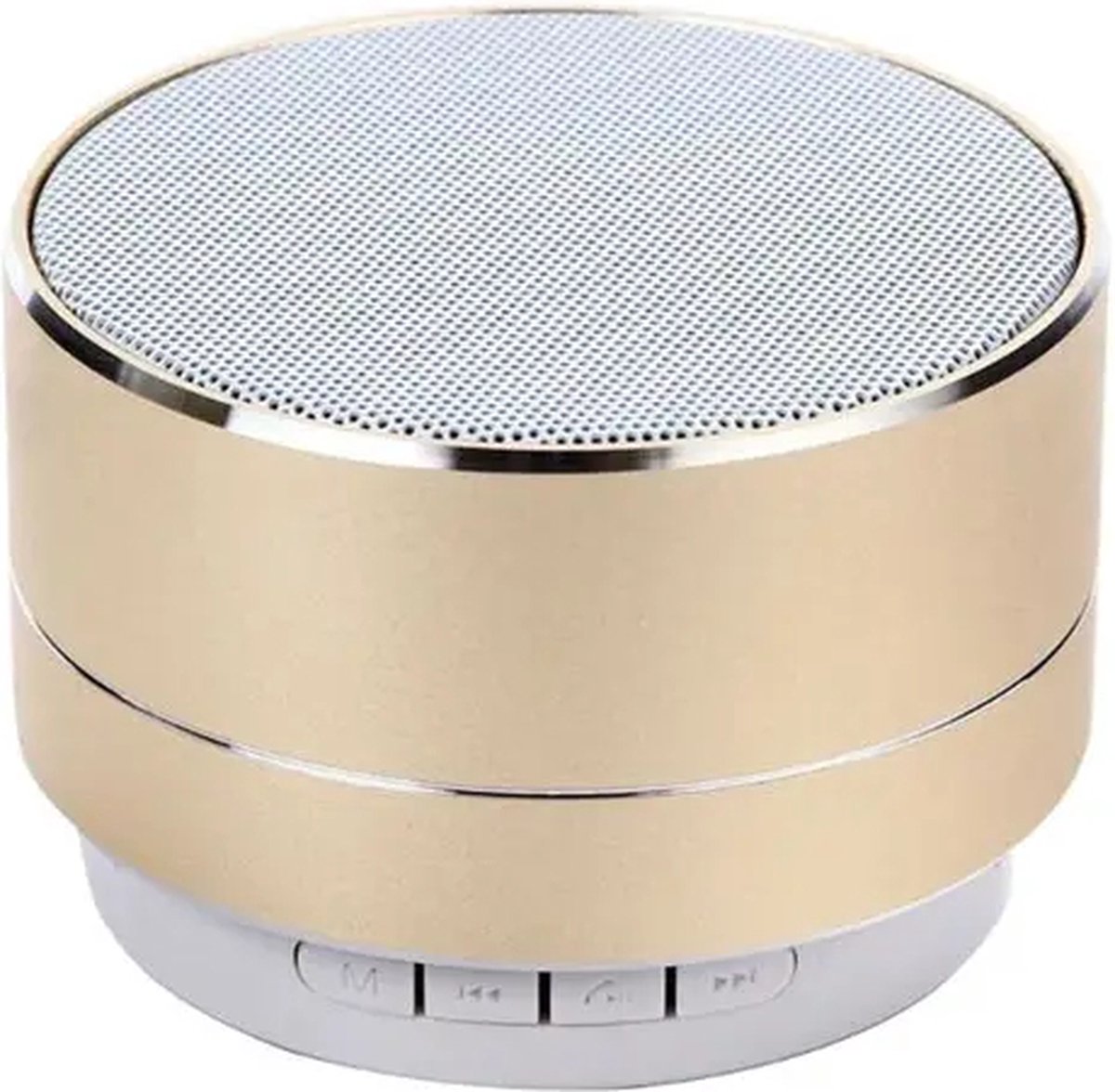 Keyway Bluetooth Speaker Goud - 7x7x5 cm - Draadloze Speaker - Bluetooth Speaker Waterproof - Wifi Speaker - Draadloos - Waterdicht - Waterbestendig