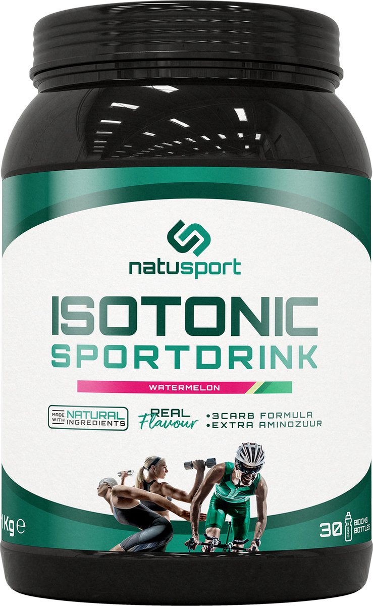 Goedkoopste Natusport Isotonic Sportdrank Watermelon - 1 kg pot