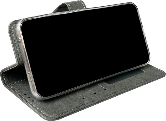 Coque Samsung Galaxy A13 4G Grijs - Wallet Book Case - Porte-Cartes & Languette Magnétique