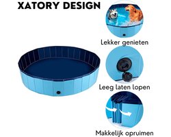 Xatory - Zwembad - Honden speelgoed - Zandbak - Ballenbak - Baby zwembad - Honden zwembad - Kinderzwembad - Zwemmen - Honden - Kinderen