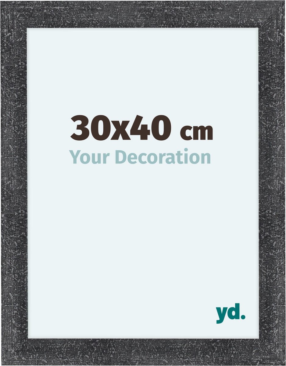 yd. Your Decoration - Fotolijst 30x40 cm - MDF - Grijs Geveegd - Como