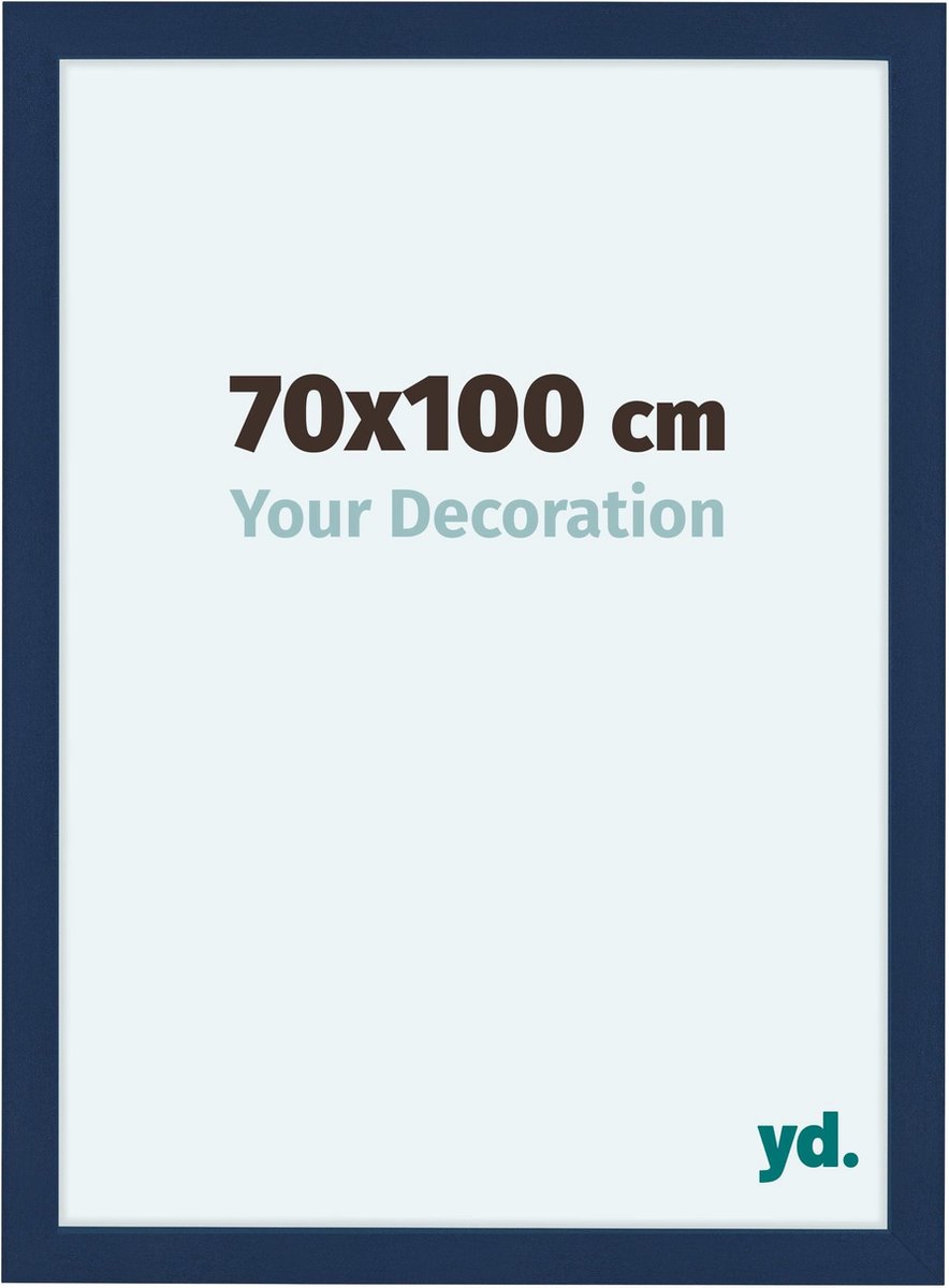 yd. Your Decoration - Fotolijst 70x100 cm - MDF - Donkerblauw Geveegd - Como