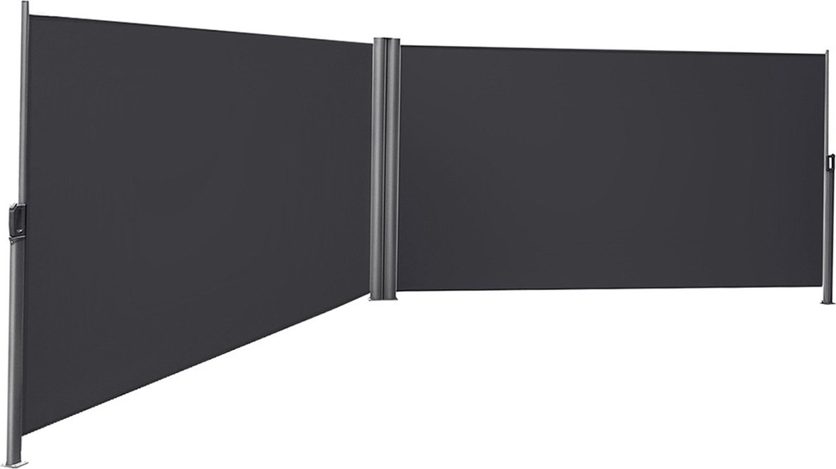 Zichtnet XL - Uitschuifbaar - Zichtdoek - Privacydoek - Windbreekgaas - Nethekwerk - Wit - 160x600cm