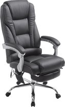 Bureaustoel Otta - Massagefunctie - Zwart - Kunstleer - Ergonomische bureaustoel - Op wielen - Bureaustoel voor volwassenen - In hoogte verstelbaar