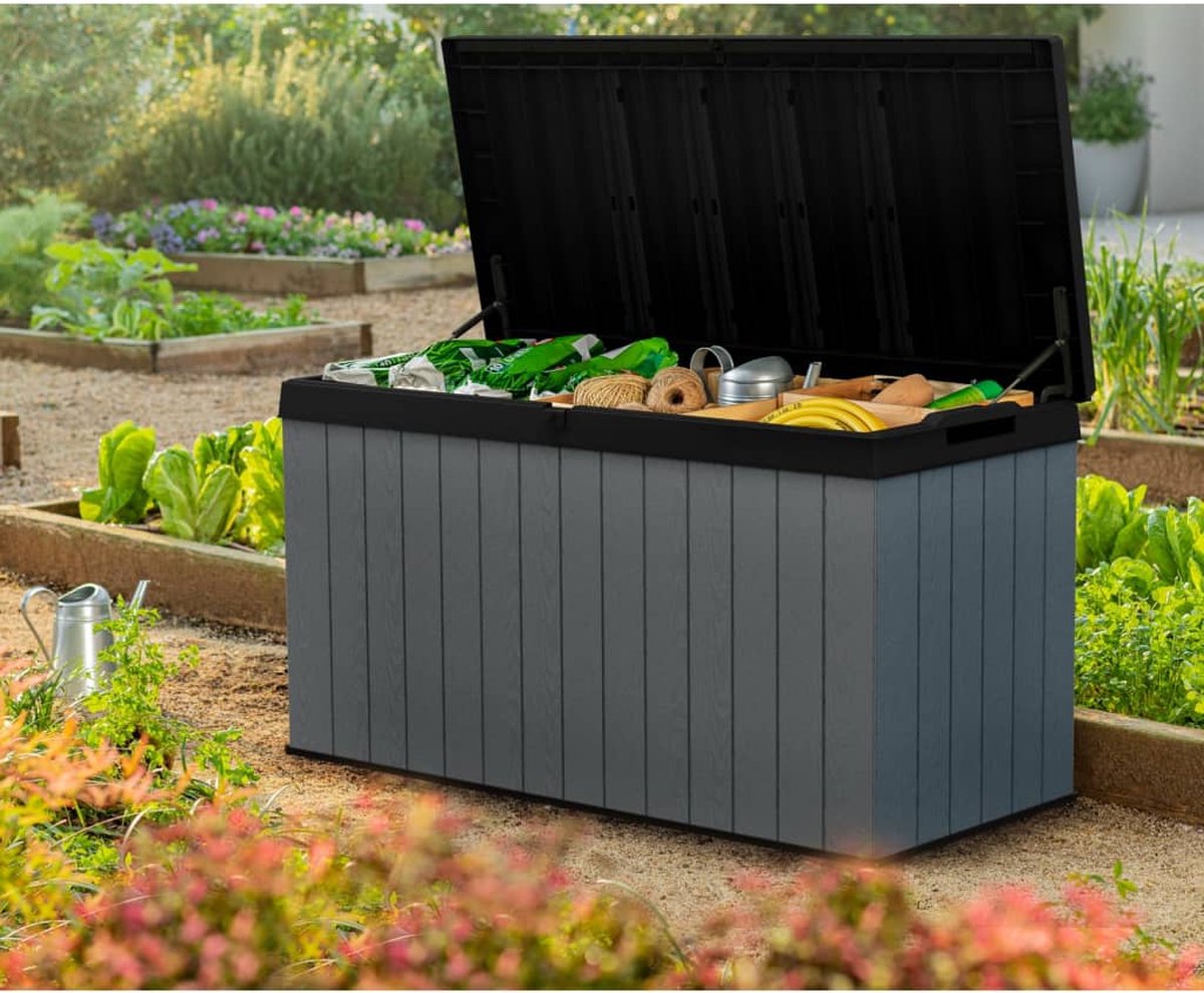 Keter Darwin Opbergbox - 570L - 142,5x65,5x78,2cm - Grijs