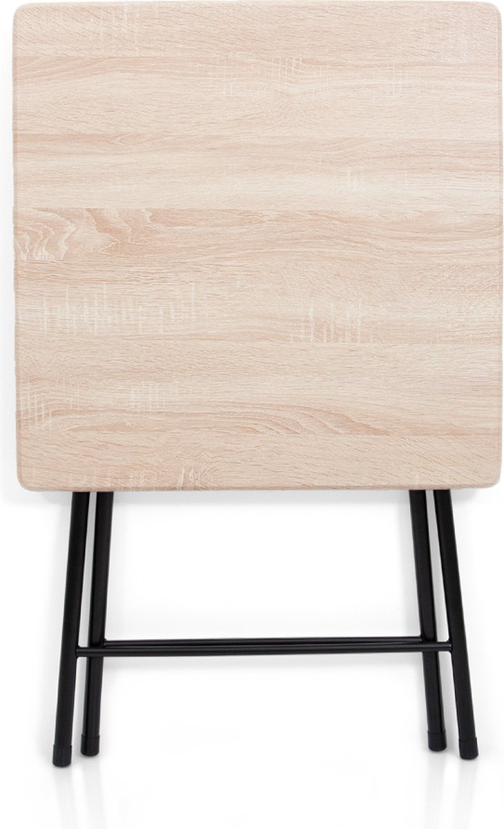 Table Pliante Valongo Noir 60x60 Cm - Milton & Oldbrook, Idéale Camping