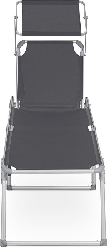 YITAHOME Ligstoel met kussen 190 x 68 x 31 cm, inklapbaar zonnebed, 5