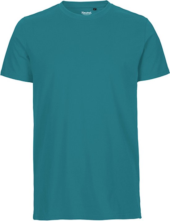 Fairtrade Men´s Fit T-Shirt met ronde hals Teal - L