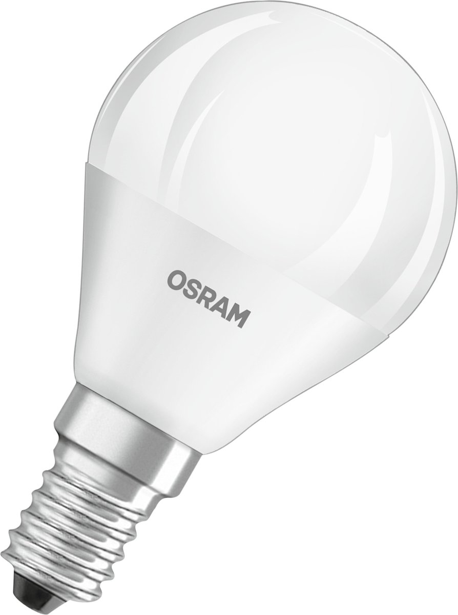 BELLALUX LED lamp, E14 lampvoet, Warm wit (27-K), mat, druppelvorm, vervanger voor conventionele 25W gloeilamp, set à 2 stuks
