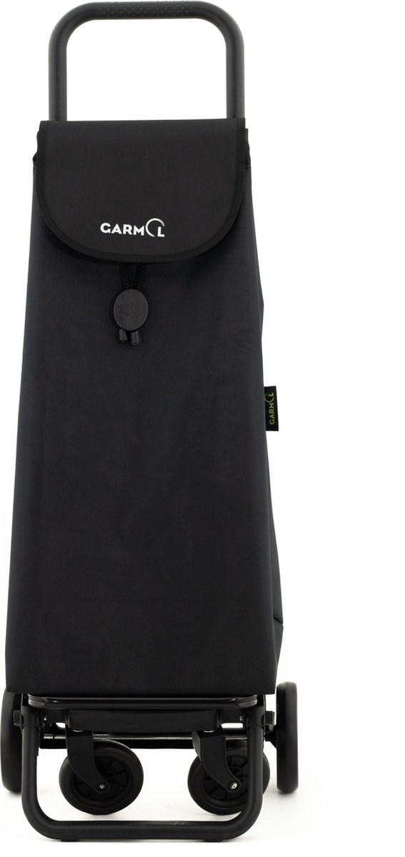 Garmol Boodschappentrolley G360 Travel - 4 Wielen - Roterende Voorwielen - Zwart