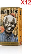 Mandela Tea - Biologische Honeybush - 12 Doosjes - 240 Zakjes Biologische Thee - Voor De Theeliefhebber