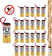 relaxdays flycatcher - bande adhésive - bande anti-mouches - ruban adhésif - 24 pièces - piège à mouches