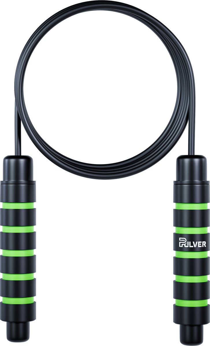 Pulverr - Professioneel Sport Springtouw - Verstelbaar - Jump Rope - voor Volwassenen en Kinderen - Speedrope - Groen