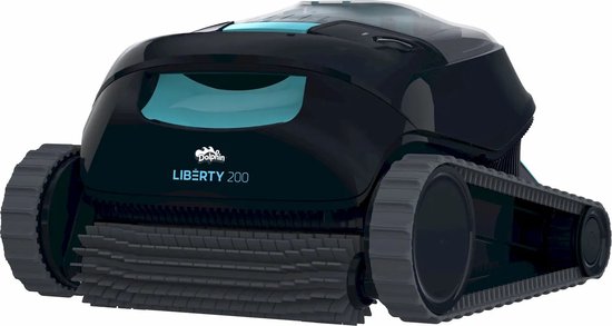 Dolphin Liberty 200 - Zwembadrobot - Draadloos - Magnetische oplaadkabel - Reinigt bodem en wand - Lichtgewicht - Zwart