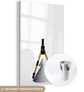 MuchoWow® Peinture sur Verre - Une Boussole avec un Cône - 80x120 cm - Peintures sur Verre Acrylique - Photo sur Glas