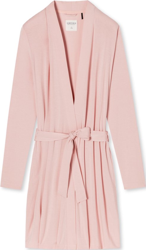SCHIESSER Essentials peignoir - robe de chambre pour femme modal rose - Taille : S