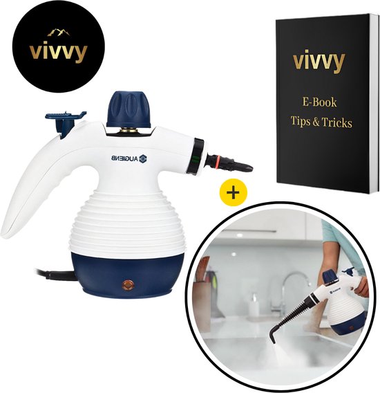 Nettoyeur Vapeur Multifonction 900W - 350 Ml, Autonomie 20 Min - Sans Produits Chimiques, Avec 10 Accessoires