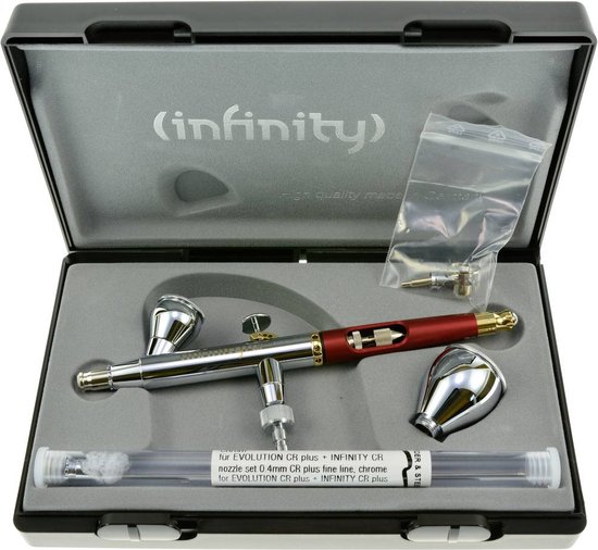  Infinity Two in One Airbrush 2 and 5 ml cup noz set .15 mm and  0.4 mm Nozzle Harder & Steenbeck 126543