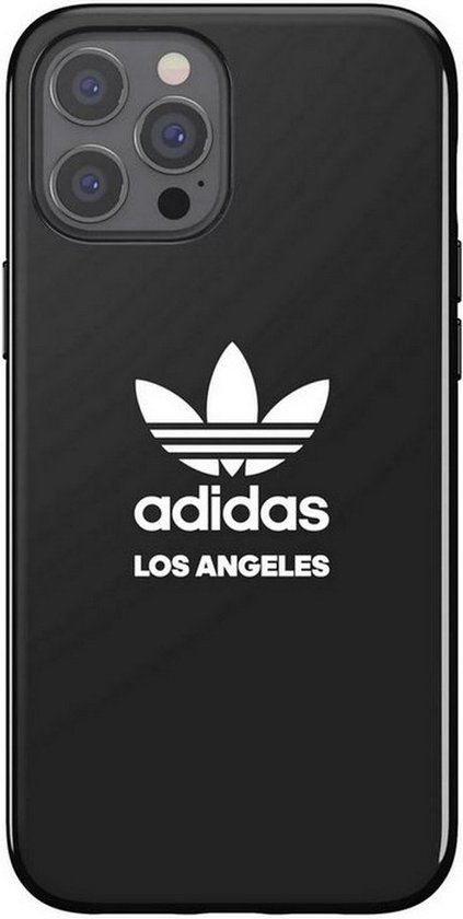 Adidas OR Los Angeles Back Case - Geschikt voor Apple iPhone 12 Pro Max (6.7") - Zwart