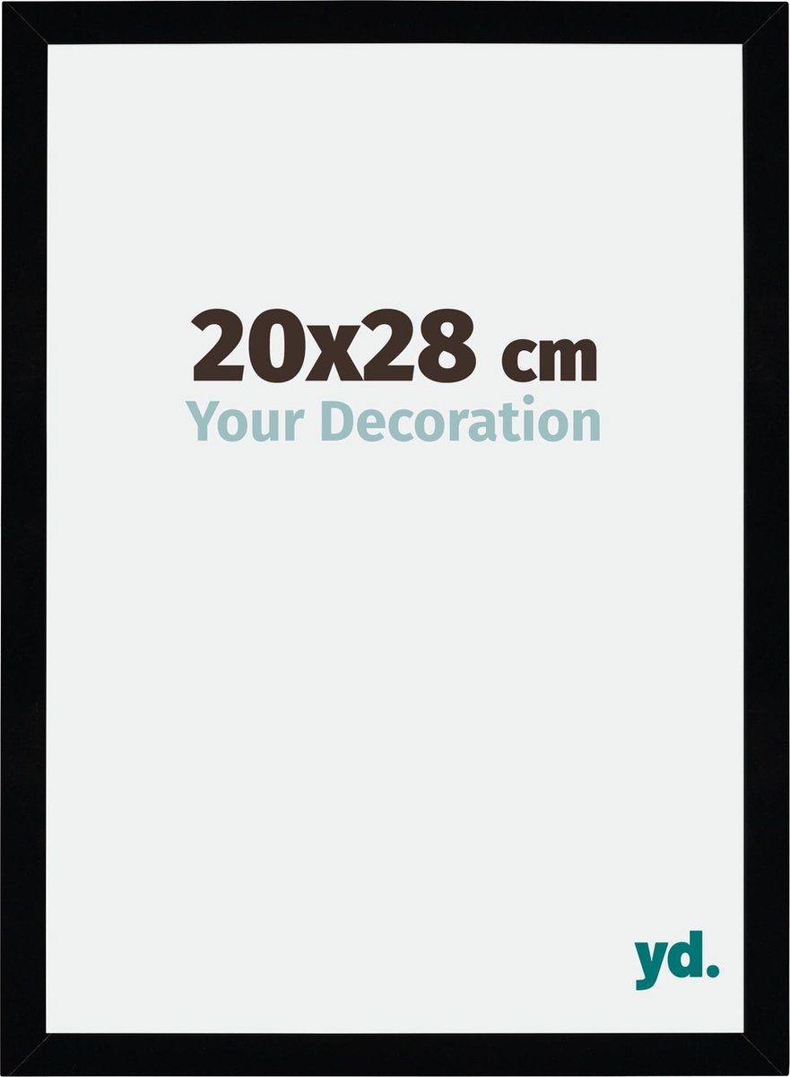 yd. Your Decoration - Fotolijst 20x28 cm - MDF - Zwart Hoogglans - Mura