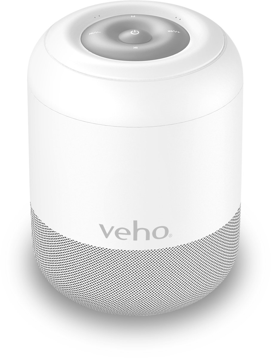 Veho MZ-S Mono draadloze luidspreker Grijs, Wit 5 W