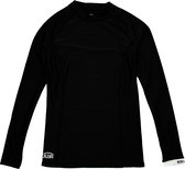 JUJA - UV-Zwemshirt met lange mouwen voor vrouwen - UPF50+ - Solid - Zwart - maat XXL (44)