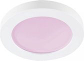 IP44 Inbouwspot Sanna met Philips HUE White and Color - inbouwspot - Wit - rond - voor badkamer / overkapping / buiten - IP44 - GU10 - Buitendiameter: 80MM - boorgat: 60-73MM - min. Inbouwdiepte: 60MM