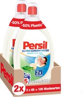 Bol.com Persil Ultra Concentrated Sensitive - Vloeibaar Wasmiddel - Voordeelverpakking - 2 x 65 Wasbeurten aanbieding