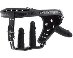 XR Brands AG785 - Double Penetration Strap On Harness